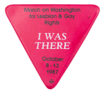 March on Washington for Lesbian & Gay Rights Club Button Museum