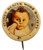 Sydney Rescue Work Society Club Busy Beaver Button Museum