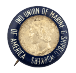 Industrial Union of Marine and Shipbuilding Workers Club Busy Beaver Button Museum