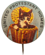 United Protestant Homes Cat Club Busy Beaver Button Museum