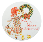 Merry Merry Christmas Holly Hobbie Entertainment Busy Beaver Button Museum