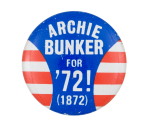 Archie Bunker for '72 Entertainment Busy Beaver Button Museum