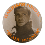 Harrison Ford Blade Runner Entertainment Busy Beaver Button Museum
