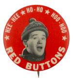 Red Buttons Winter Hat Entertainment Busy Beaver Button Museum