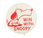 Win With Snoopy Entertainment Button Museum