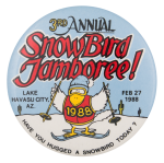 3rd Annual Snowbird Jamboree Event Button Museum