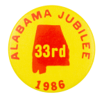 Alabama Jubilee 1986 Event Button Museum