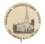 Centennial Congregational Church Event Button Museum