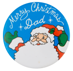 Merry Christmas Dad Event Button Museum