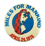 Miles for Mankind Cause Busy Beaver Button Museum