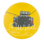 Museu do Carro Electrico Yellow Event Button Museum