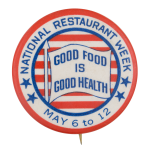 National Restaurant Week Event Button Museum