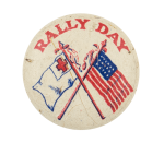 Rally Day Flags Event Button Museum