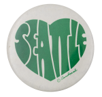 Seattle Green Heart Event Button Museum