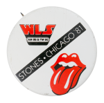 Rolling Stones Chicago 1981 Event Button Museum