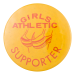 Girls Athletic Supporter Humorous Button Museum