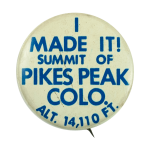 Pike's Peak I Made It Ice Breakers Busy Beaver Button Museum