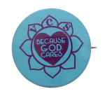 VCS God Cares  I heart button museum