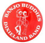 Banjo Buddies Dixieland Band Music Button Museum