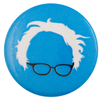 Bernie Glasses Blue Political Busy Beaver Button Museum