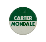Carter Mondale Political Busy Beaver Button Museum
