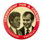 Clinton Tsongas Political Busy Beaver Button Museum