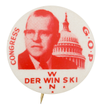 Derwinski Congress G.O.P. Political Button Museum