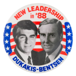 Dukakis Bentsen Political Button Museum