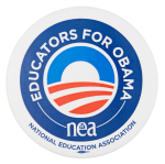 Educators for Obama Political Button Museum