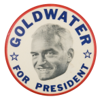 Goldwater for President Stars Political Button Museum