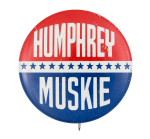 Humphrey Muskie Stars Political Button Museum