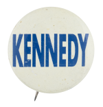 Kennedy White and Blue Political Button Museum