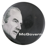 McGovern Black and White Political Button Museum