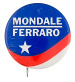 Mondale Ferraro Star and Stripes Political Button Museum