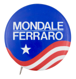 Mondale Ferraro Star Political Button Museum