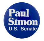 Paul Simon U.S. Senate Political Button Museum