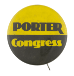 Porter Congress Political Busy Beaver Button Museum