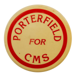 Porterfield for CMS Political Busy Beaver Button Museum
