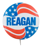 Reagan Flag Political Button Museum