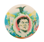 Reagan Illustration Political Button Museum