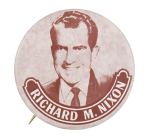 Richard M. Nixon Sepia Political Button Museum
