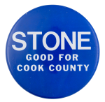 Stone for Cook County Political Button Museum