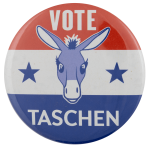 Vote Taschen Political Busy Beaver Button Museum