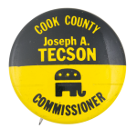 Tecson Commissioner Political Button Museum