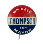 Thompson for Mayor Political Busy Beaver Button Museum