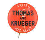 Vote Socialist Political Button Museum
