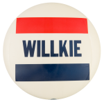 Willkie Red and Blue Political Button Museum