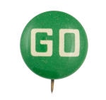 Green Go Ice Breakers Button Museum