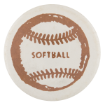 Softball Sports Button Museum