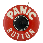 Panic Button round Self Referential Button Museum